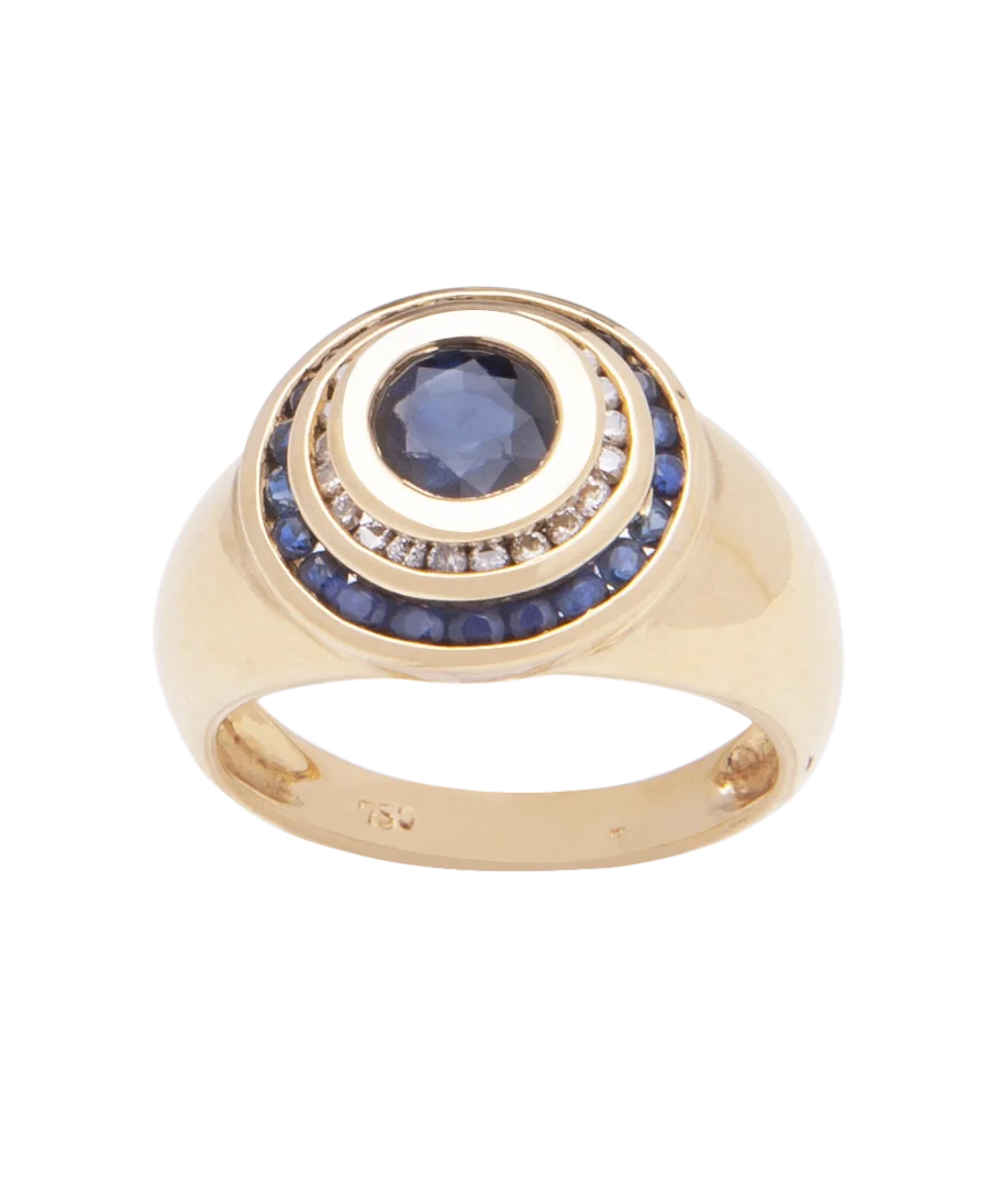 MARIAGE SAPHIRS ET DIAMANTS