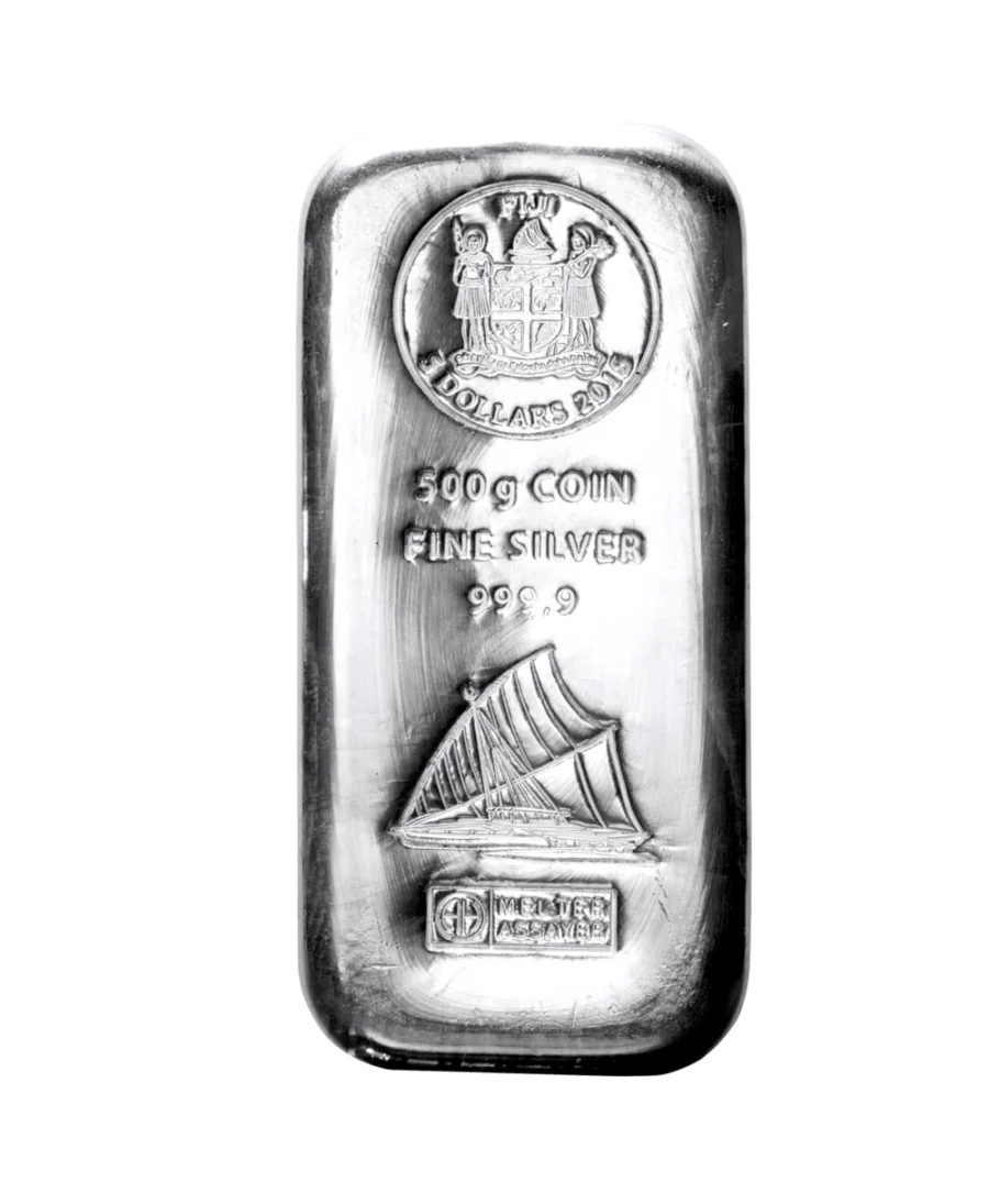 Lingot Argent 500G - TVA à 0% (FIJI / TOKELAU/ MALTA)