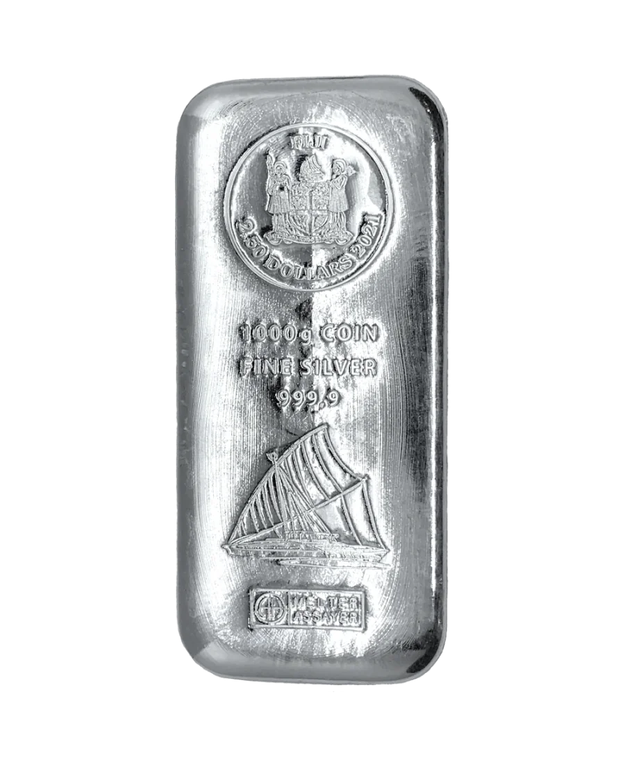 Lingot Argent 1 KG - TVA à 0% (FIJI, TOKELAU ou MALTA )