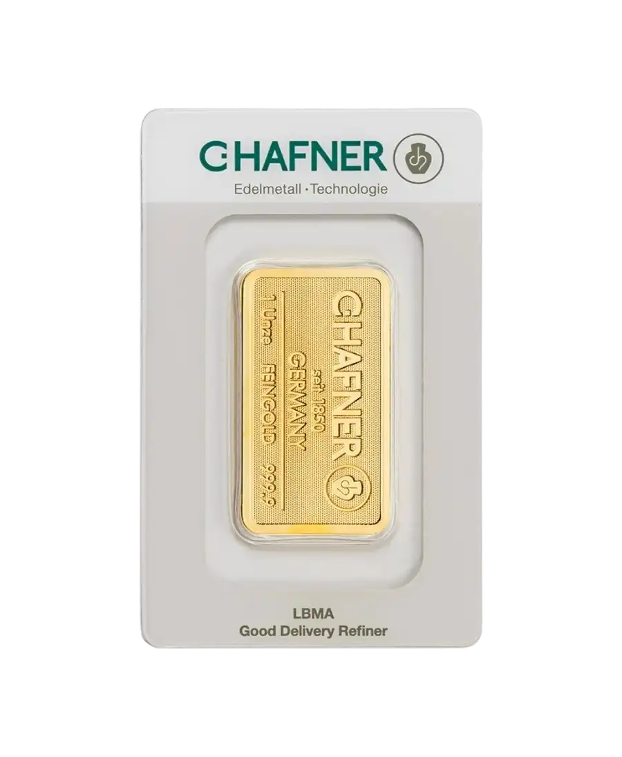 Lingot 1 Once Or de HAFNER (31,1 Gr)