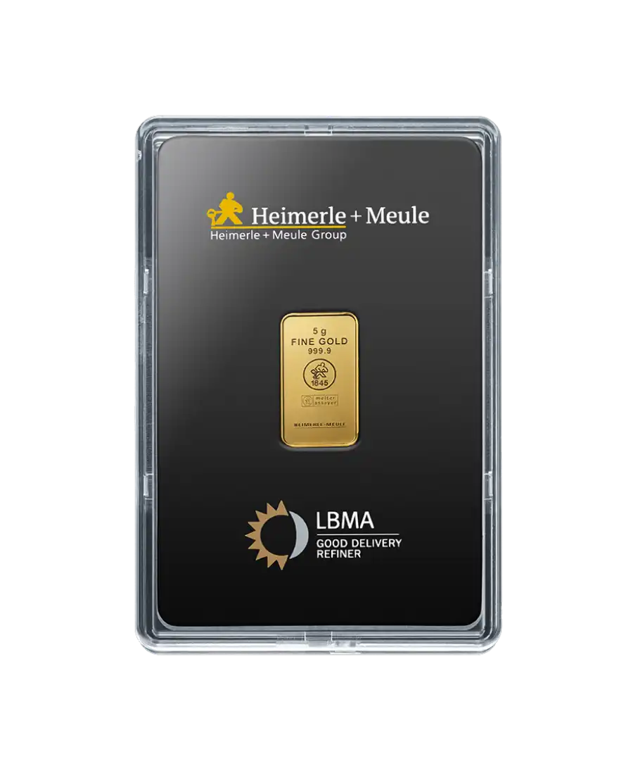 Lingot Or 5 Gr HEIMERLE + MEULE