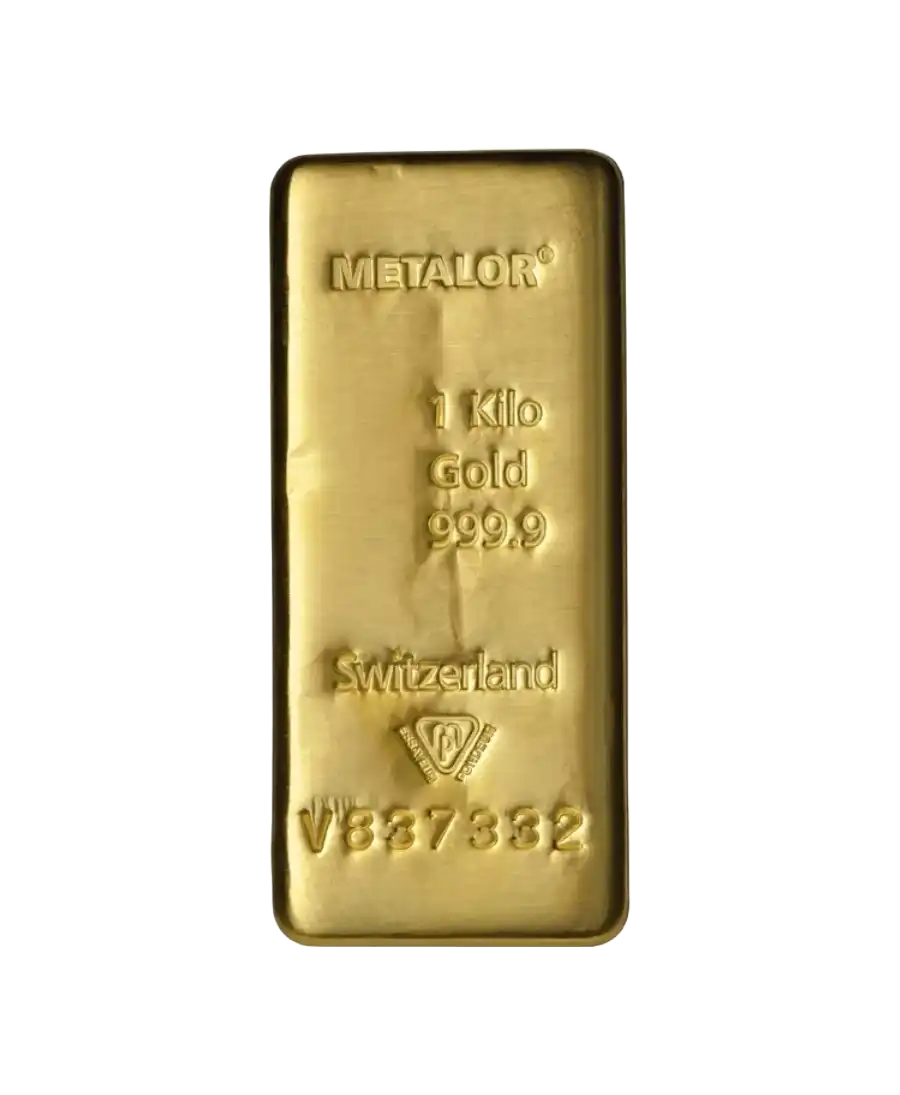 Lingot d'Or METALOR 1 KILO